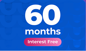 Interest free offers from 6-60 months
