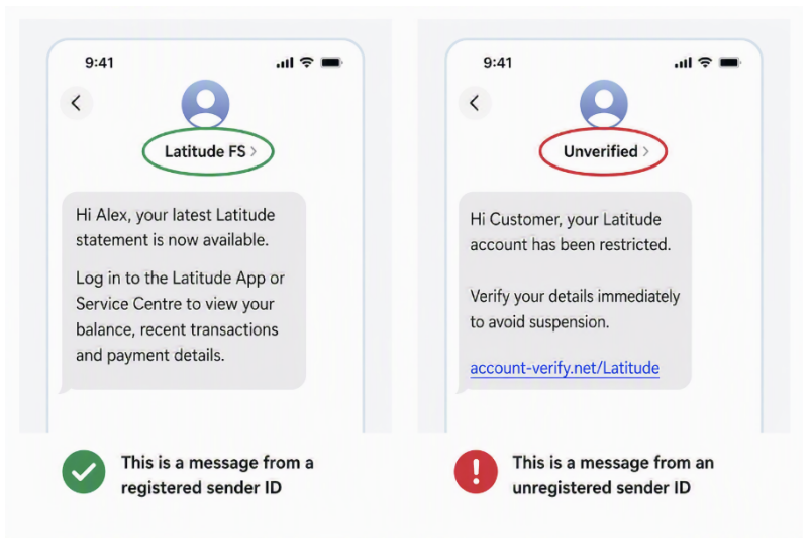 Scam SMS Verification Alert