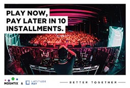 Fans can Buy Now Pay Later on tickets to concerts and events from Moshtix powered by Latitude